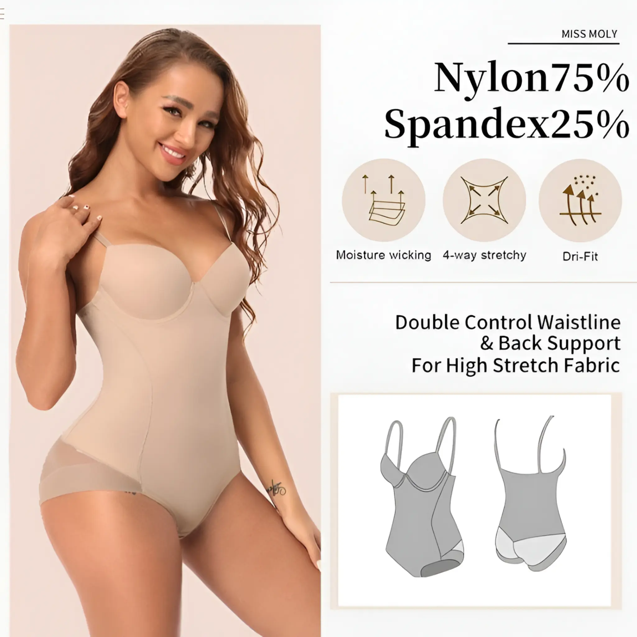 Ultimate Women's Full Body Shaper Slimming Bodysuit - Image 6