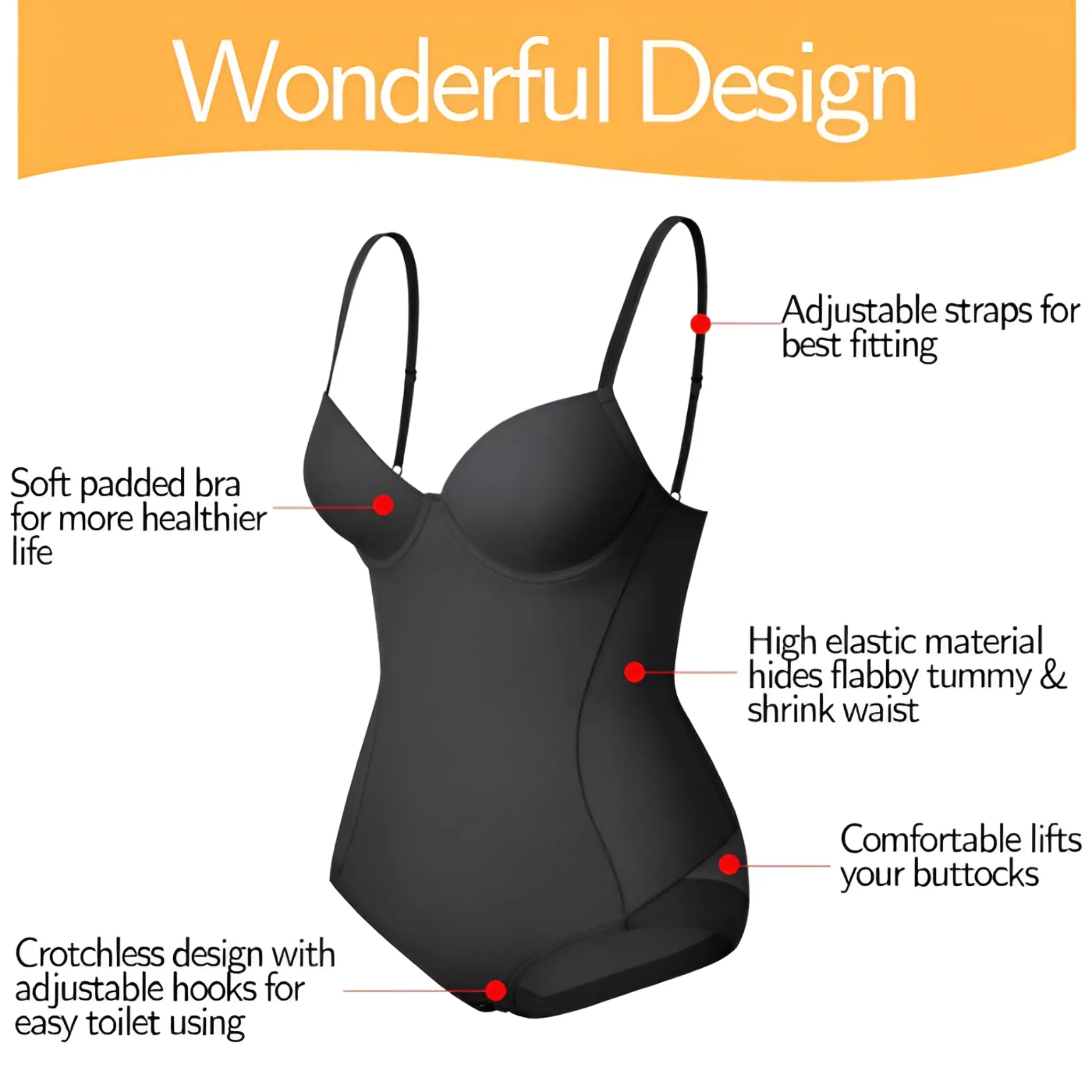 Ultimate Women's Full Body Shaper Slimming Bodysuit - Image 8