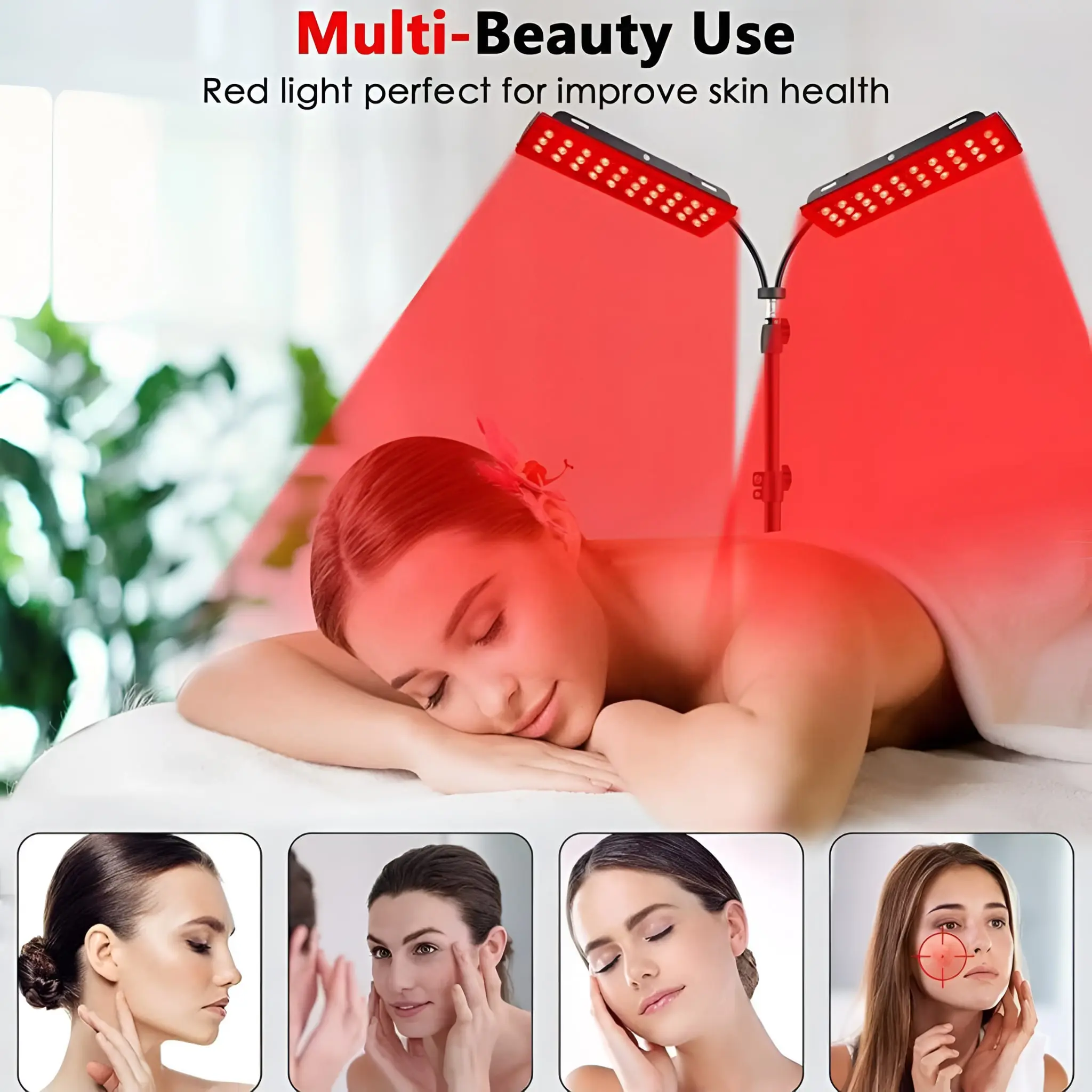 Red Light Therapy Lamp with Stand - Image 5