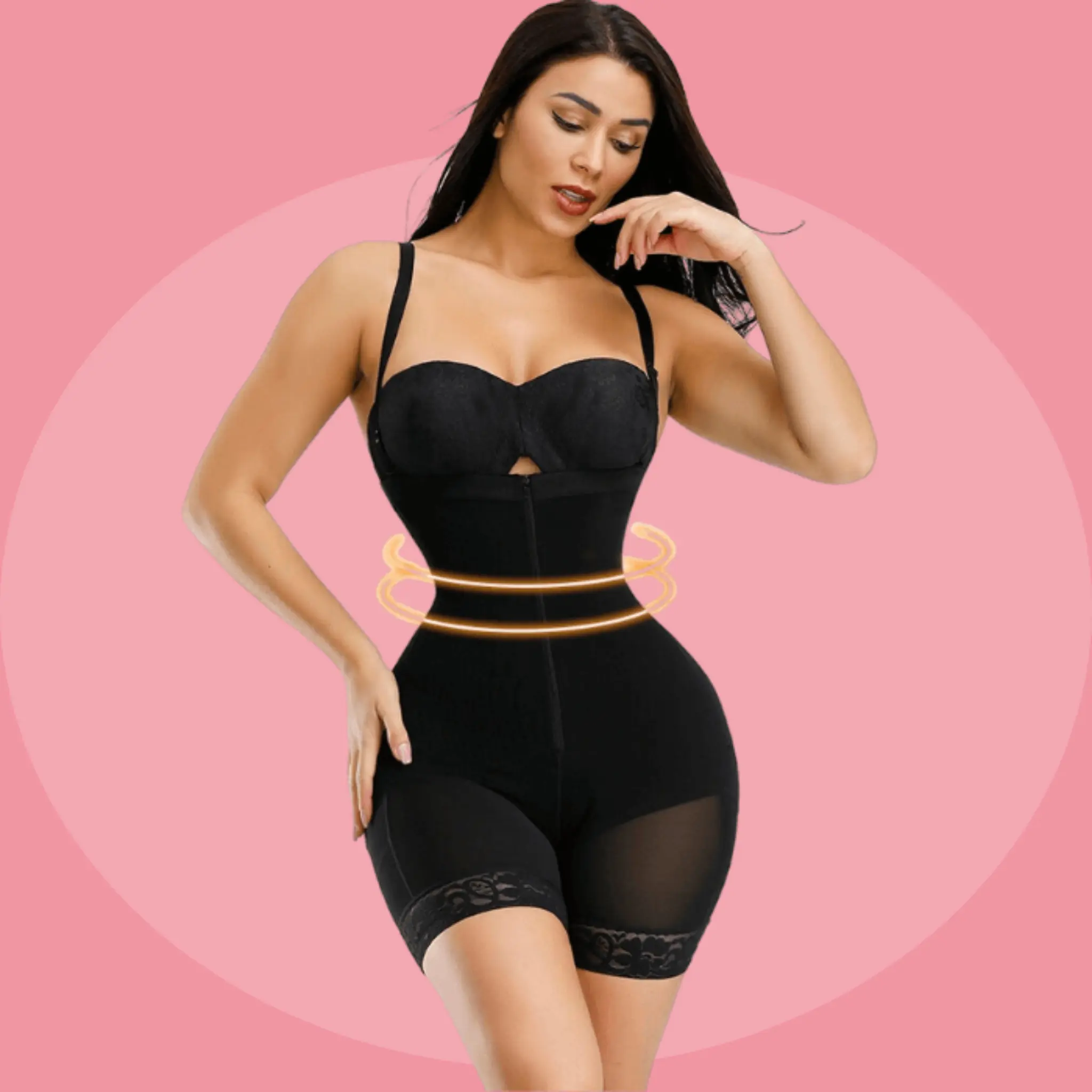 Faja Seamless Bodysuit Body Shaper Tummy Control Shapewear - Image 2