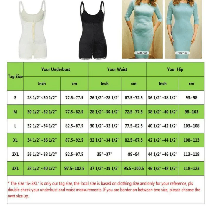 Faja Seamless Bodysuit Body Shaper Tummy Control Shapewear - Image 9
