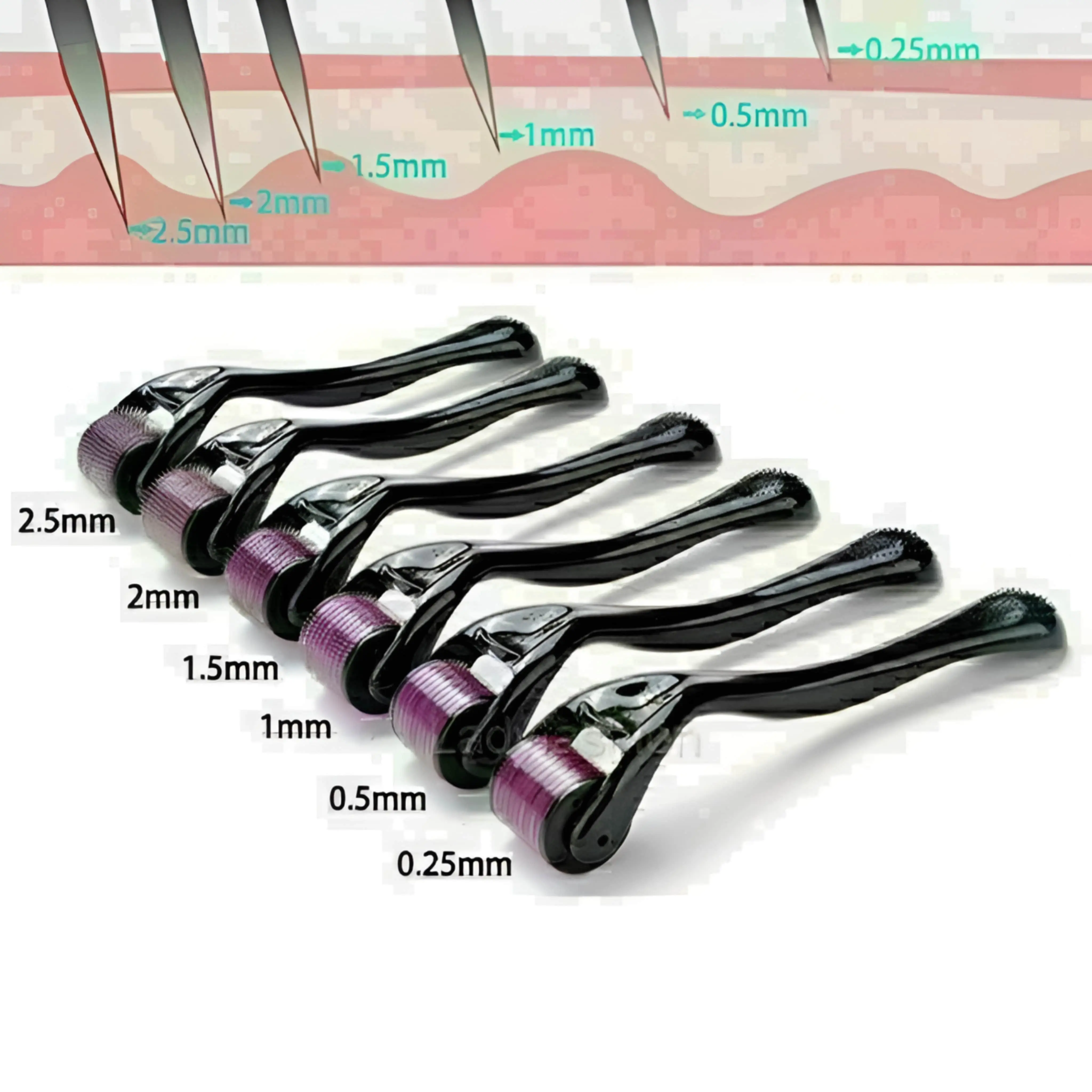 Titanium Micro Needle Skin Derma Roller - Image 4