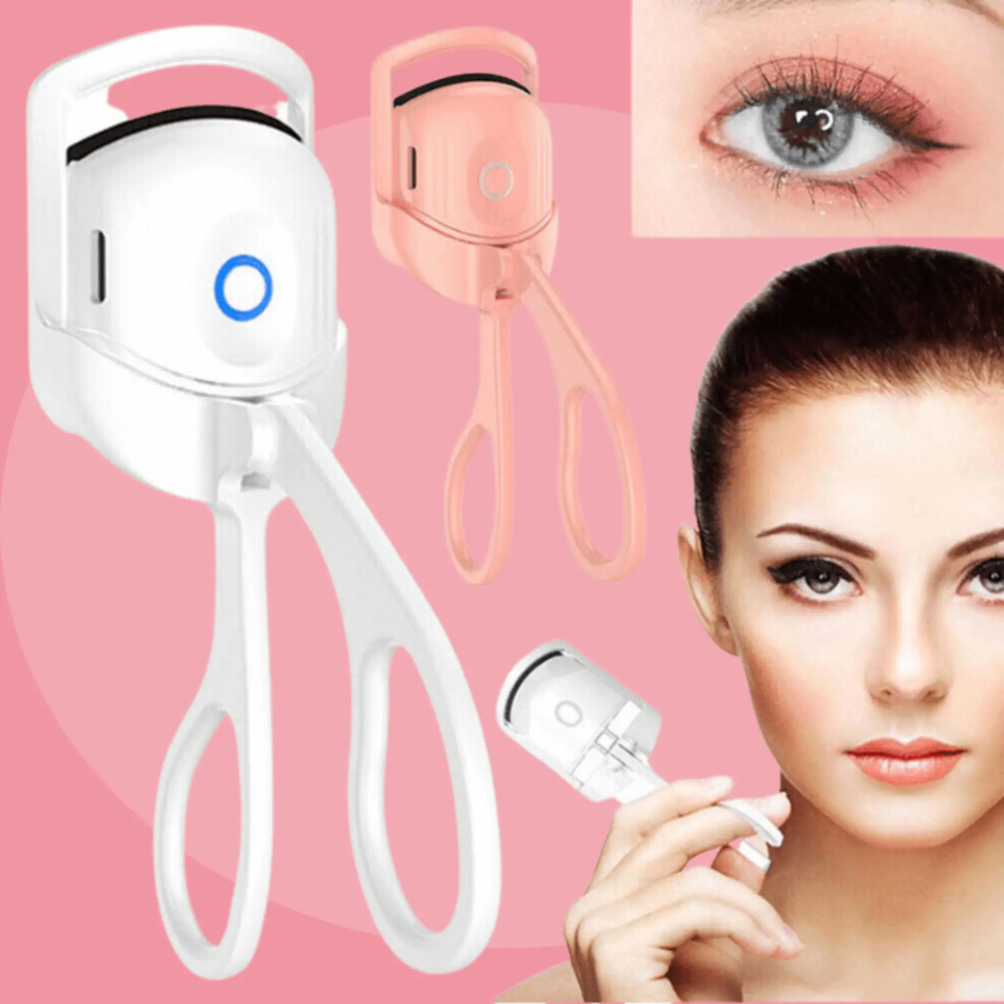 Electric Heated Eyelash Curler with Anti-Scalding Technology