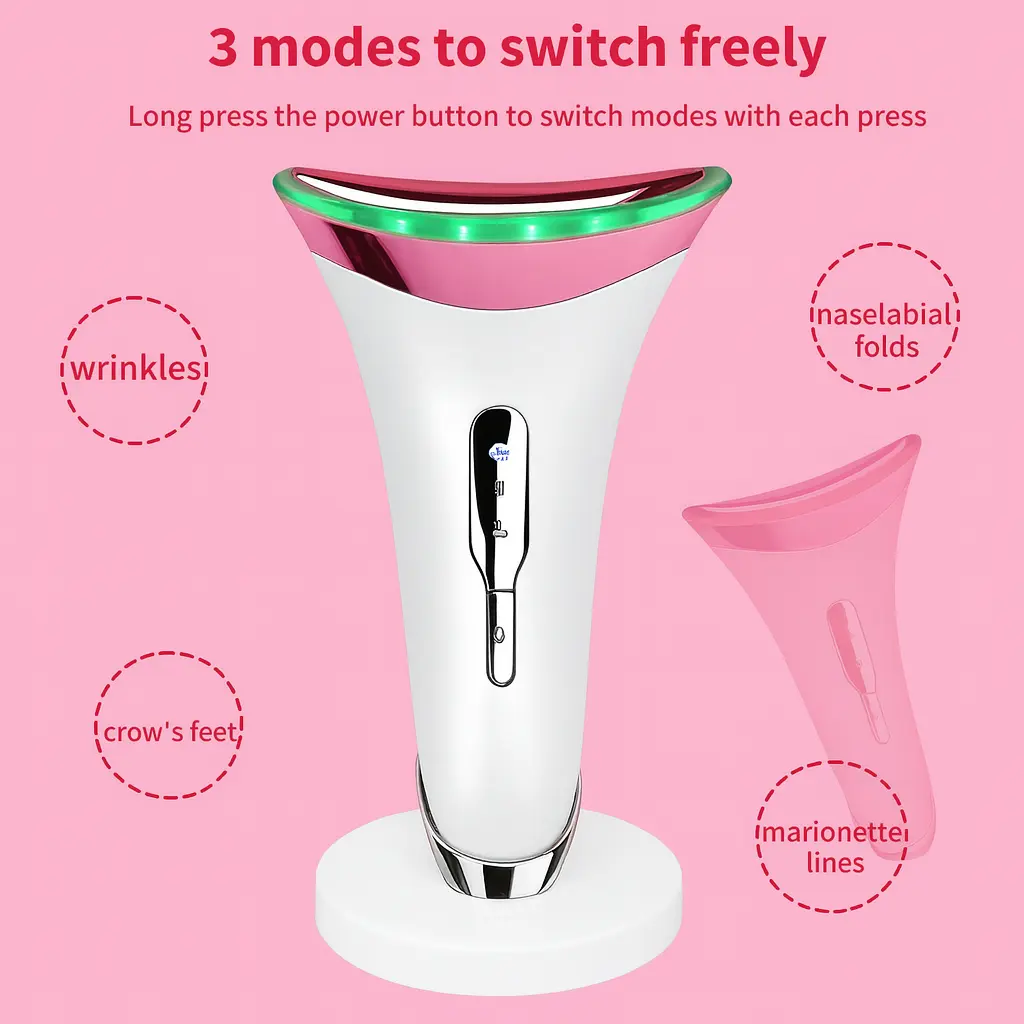 Anti Wrinkle Face Neck Massager Beauty Device - Image 4