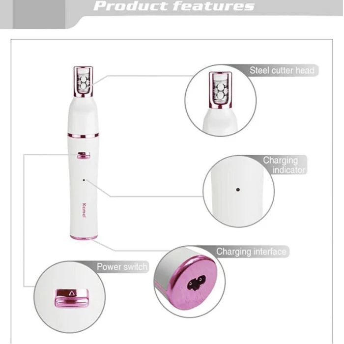 7 in 1 Waterproof Cordless Face Hair Remover Hair Trimmer Shaver - Image 6