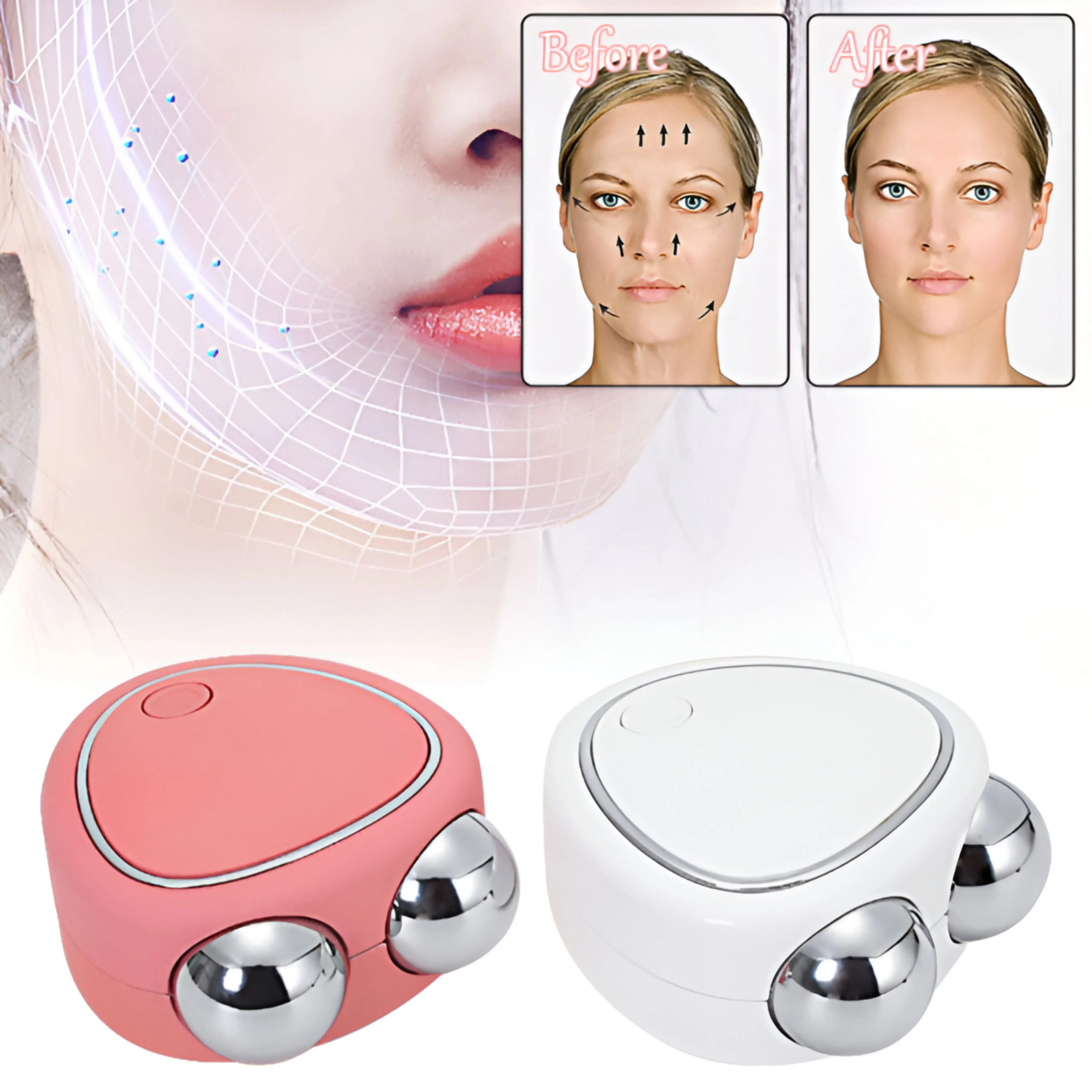 Electric Micro-Current Face Massager for Firming and Slimming - Image 3