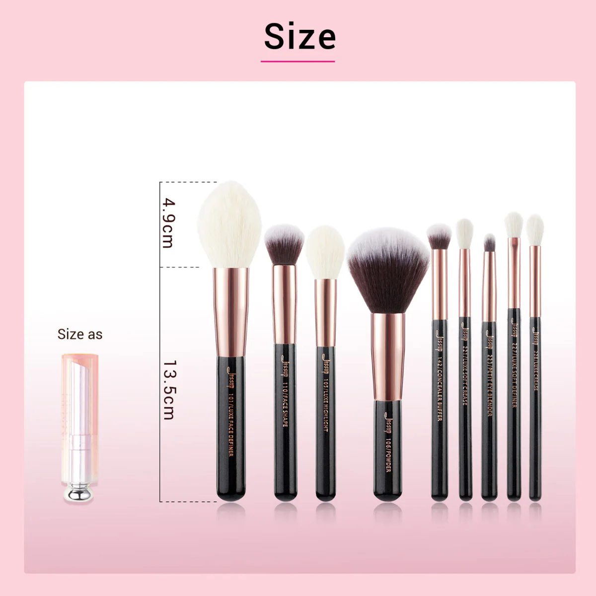 Jessup Makeup Brush Set Power Blending Beauty - Image 6