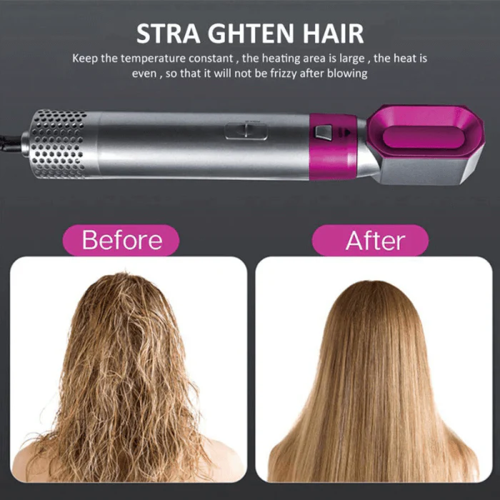 5-in-1 Professional Air Wrap Hair Dryer Styler Curler Straightener Hot Air Brush - Image 3