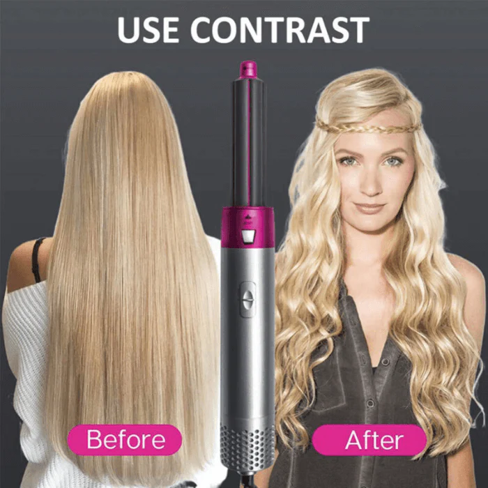 5-in-1 Professional Air Wrap Hair Dryer Styler Curler Straightener Hot Air Brush - Image 5