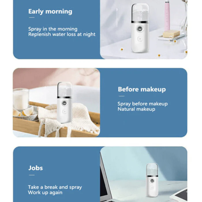 Eyes Mist Sprayer Facial Steamer Portable Humidifier - Image 8