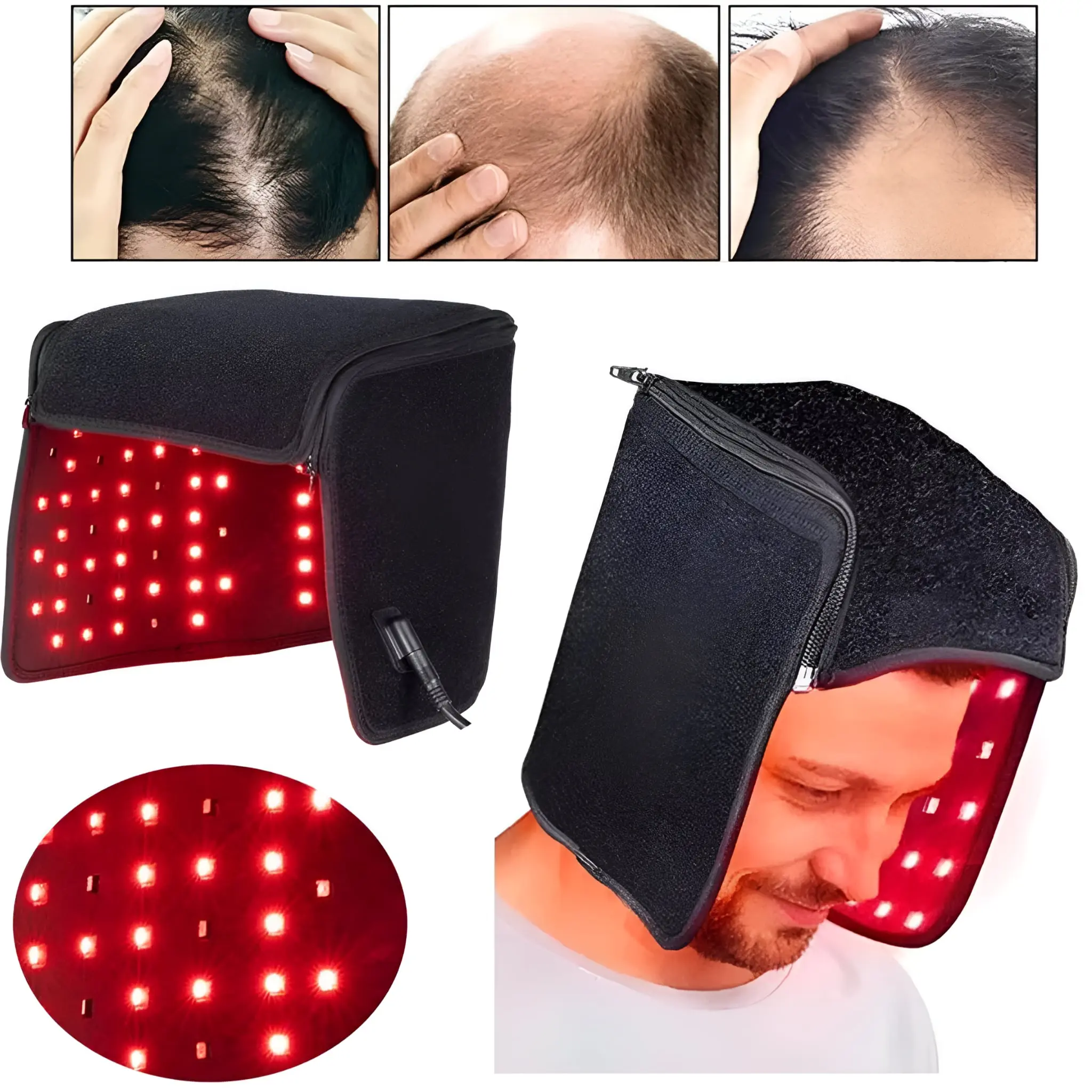 Infrared LED Light Therapy Hair Growth Cap - Image 9