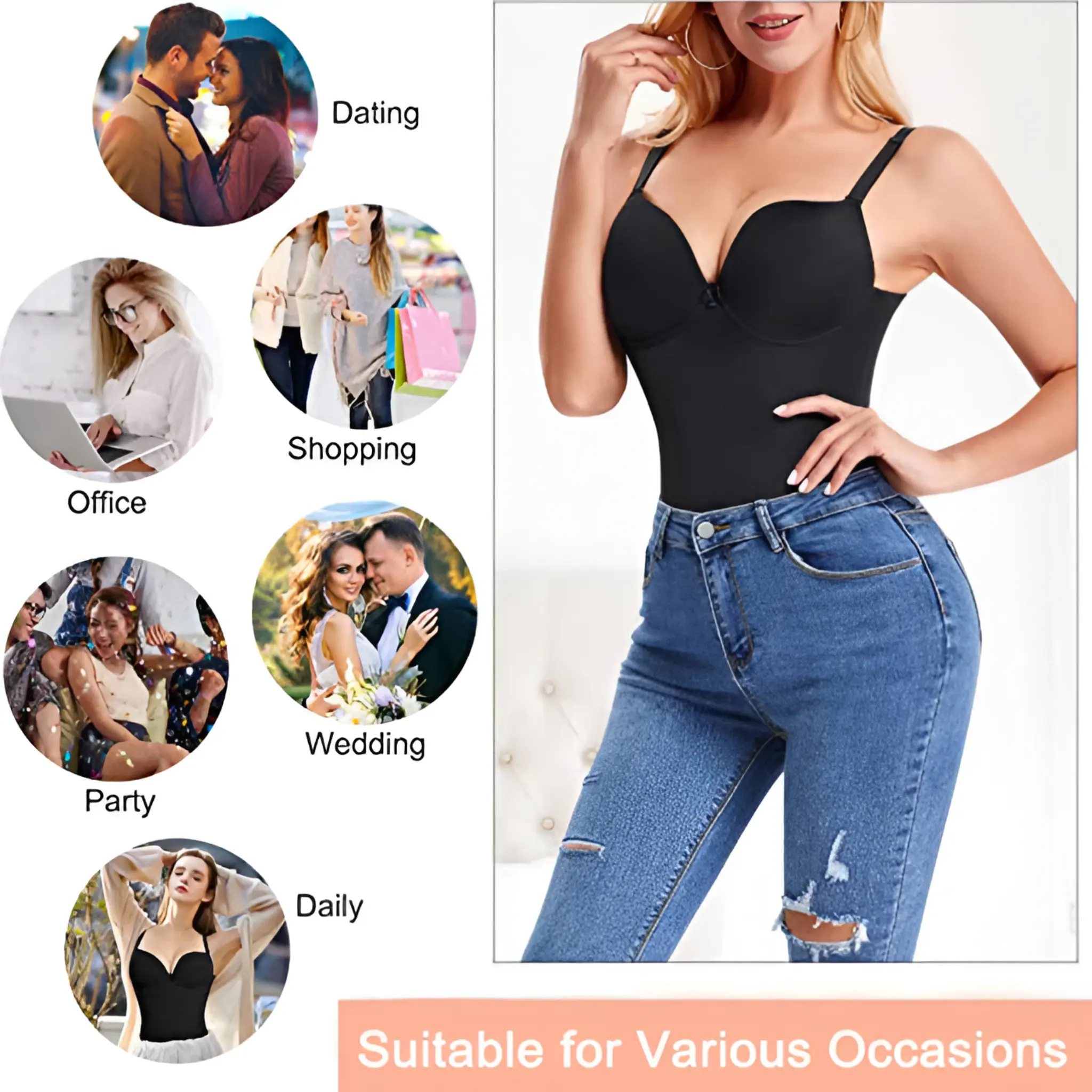 Full Body Slimming Bodysuit Women's Shapewear - Image 10