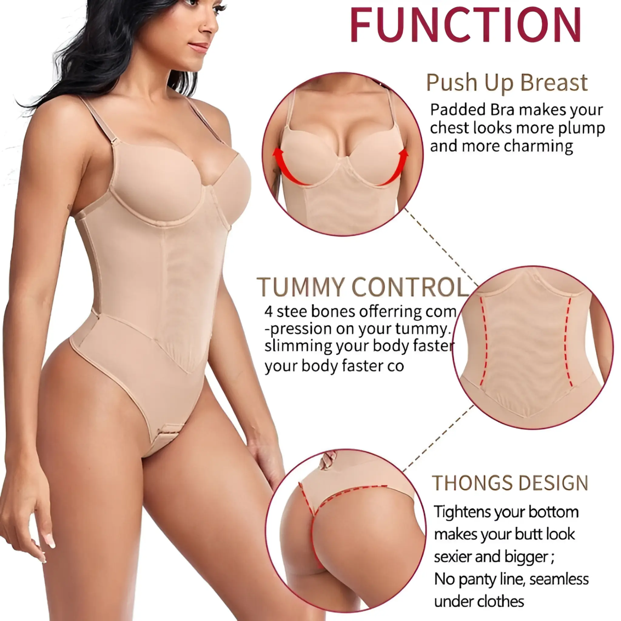 Full Body Slimming Bodysuit Women's Shapewear - Image 4