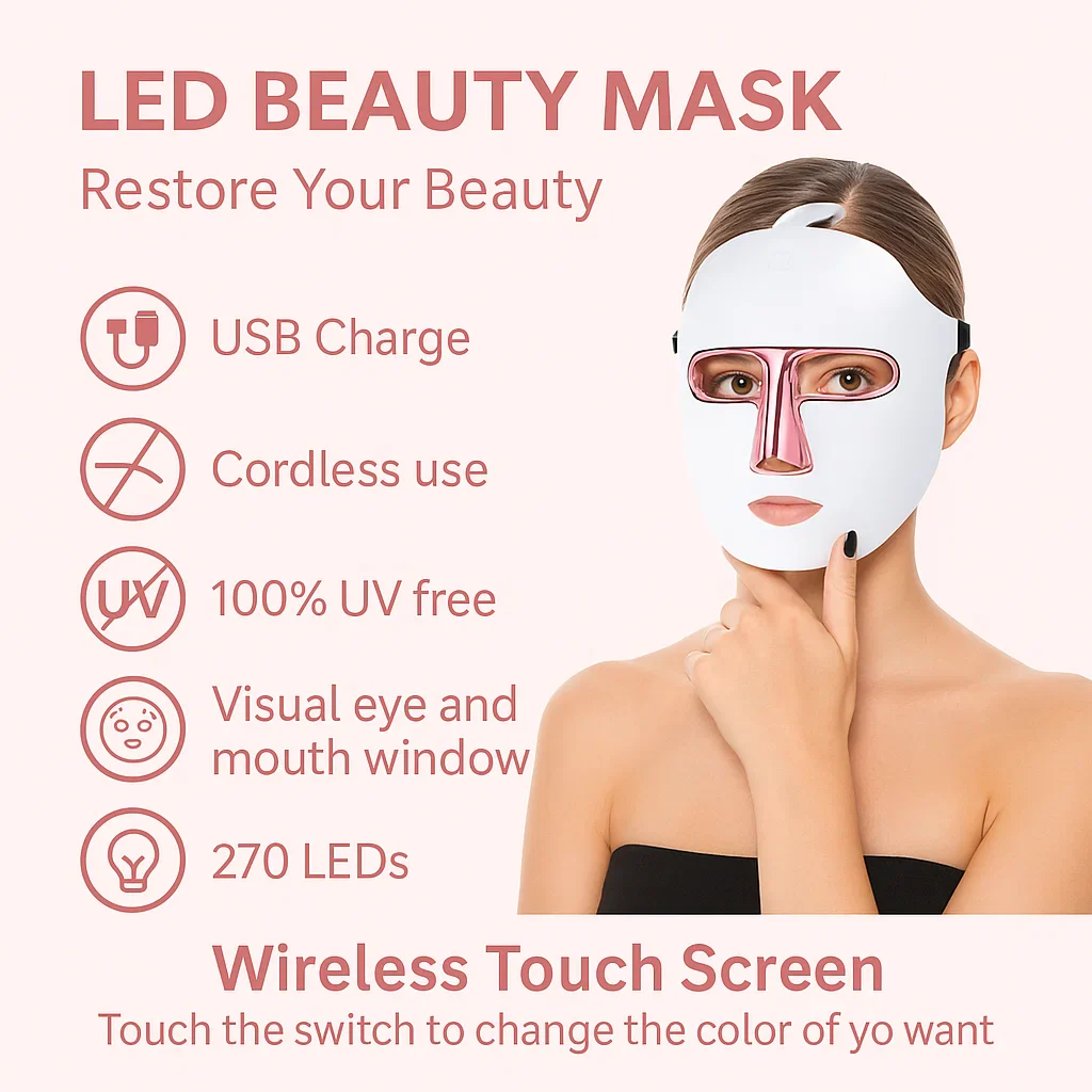 Skin Rejuvenation LED Mask Anti‑Age And Acne Therapy - Image 3