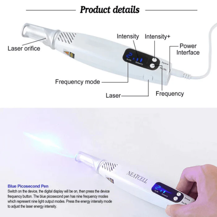 Professional LED Picosecond Pen for Tattoo Removal and Pigment Correction - Image 4